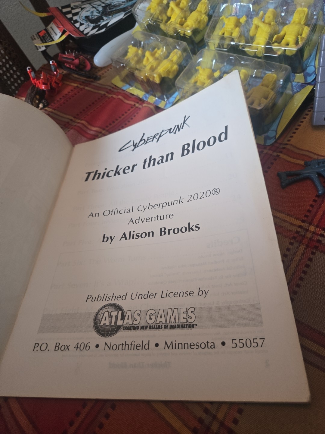 Thicker than Blood by Alison Brooks adventure for Cyberpunk Atlas Games Vintage