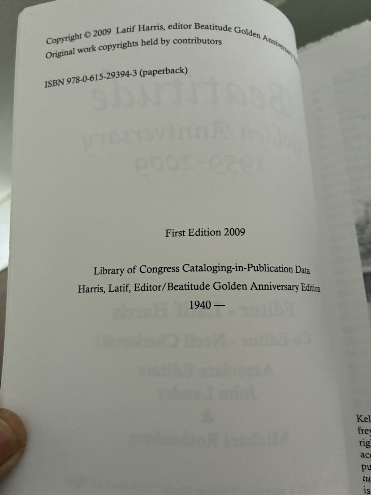 Beatitude Golden Anniversary 1959-2009 (Beatitude Literary Magazine, Volume 50)