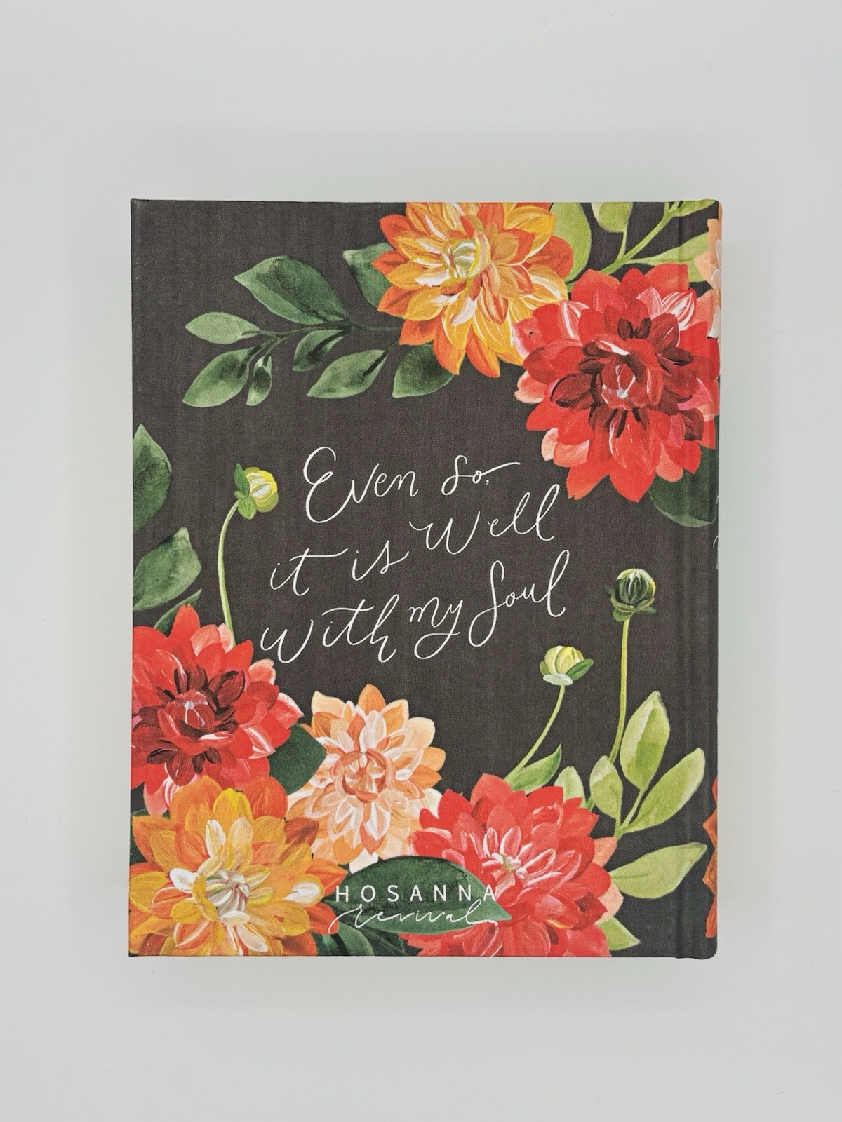 CSB Notetaking Bible, Hosanna Revival Edition, Dahlias Cloth-Over-Board
