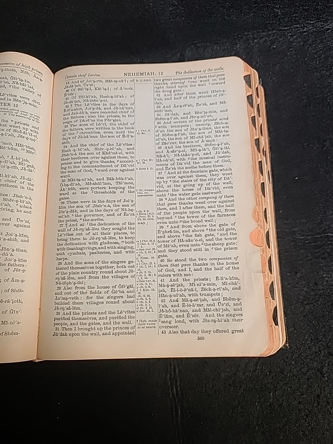 Holy Bible Red Letter Edition KJV National Bible Press Pocket Tabbed VTG