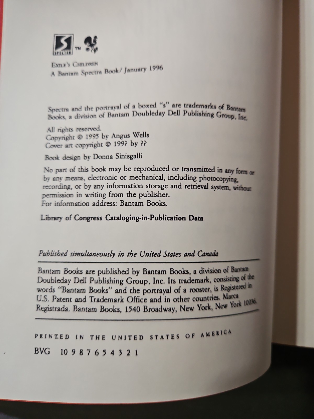 Exile’s Children & Exile’s Challenge by Angus Wells Uncorrected Proofs