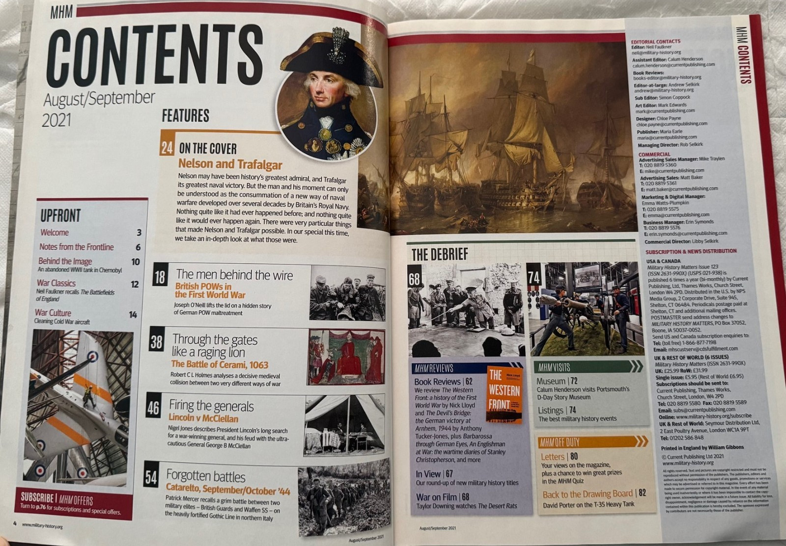 Military History Matters Issue: #123 August/September 2021 NELSONS GREATEST
