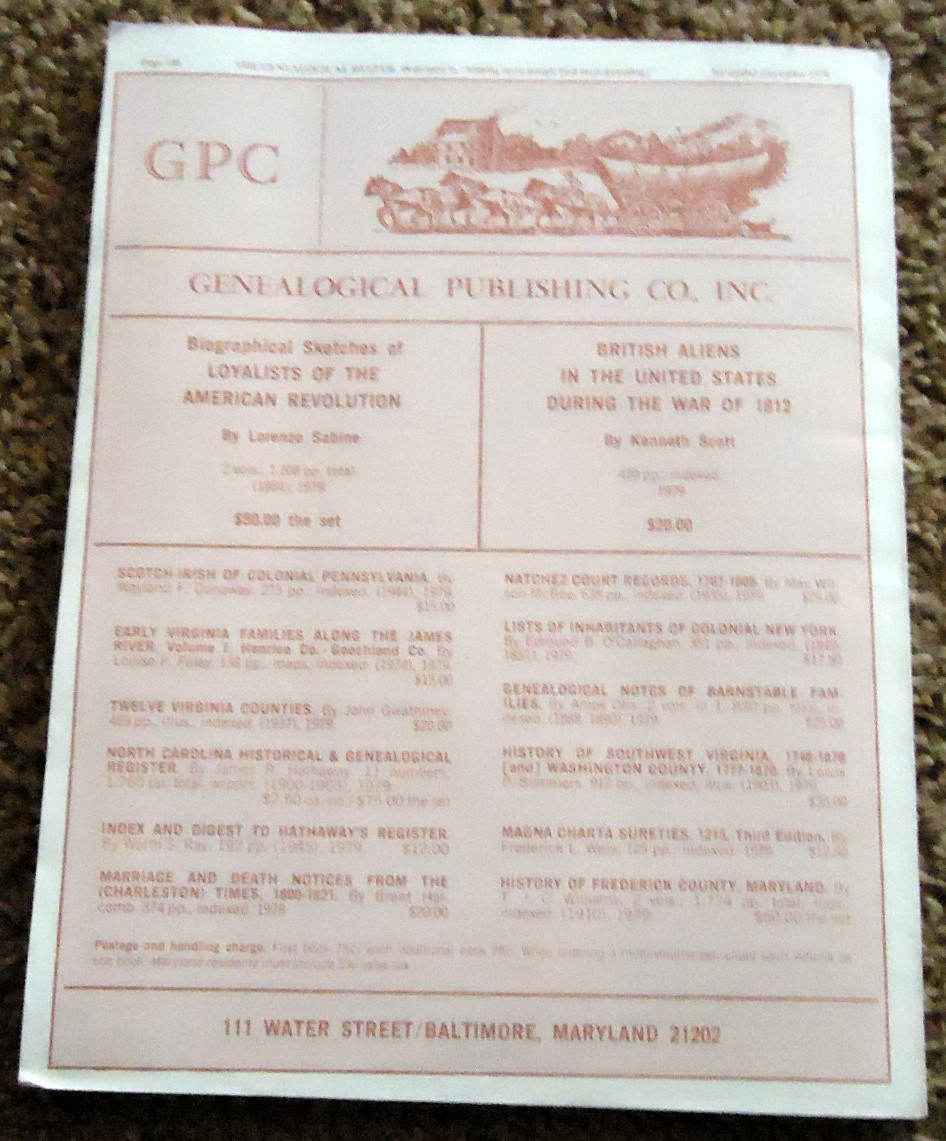 The Genealogical Helper Nov-Dec 1979, The Everton Publishers, 140 pages