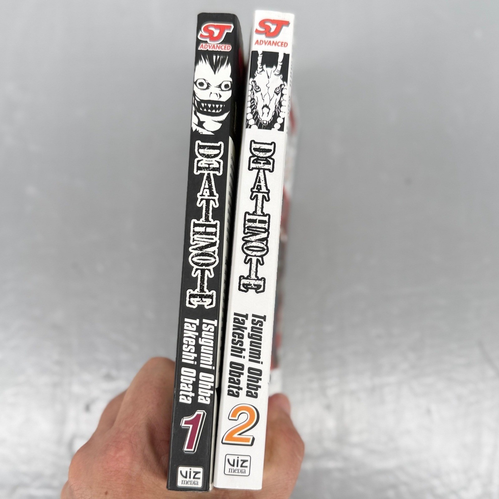 Death Note Manga Vol 1 2 Shonen Jump Advanced Viz Media Tsugumi Ohba English