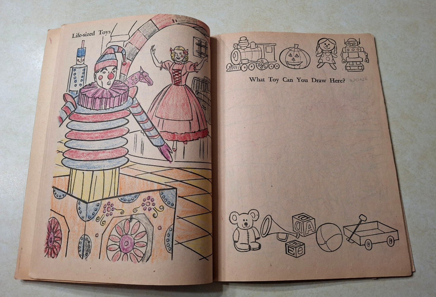 Vintage Chitty Chitty Bang Bang Coloring Book 1969 Dick Van Dyke Fun & Activity
