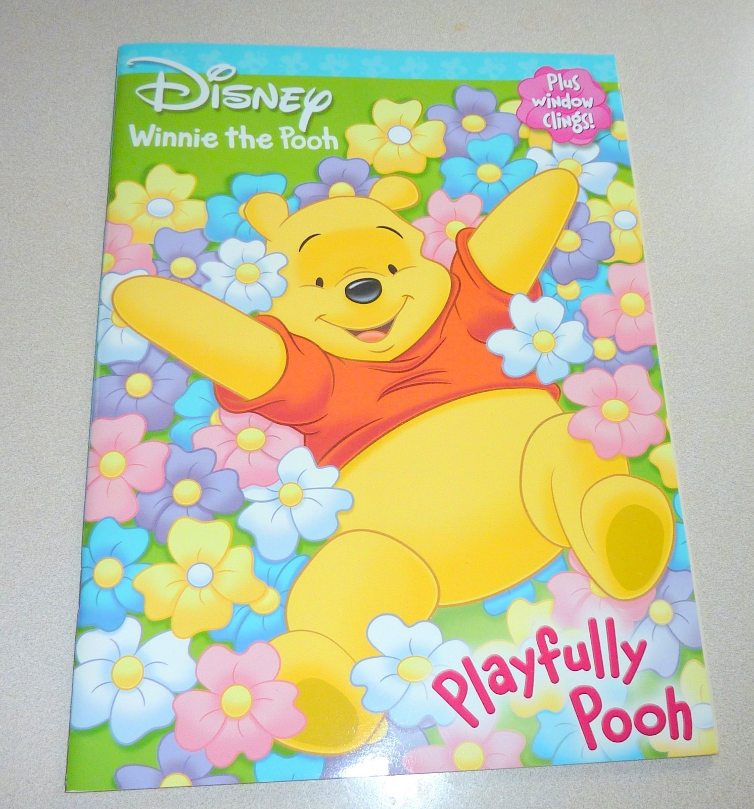 Vintage Kids Coloring Sticker Book Lot Disney Pooh Dalmatian Press NEW