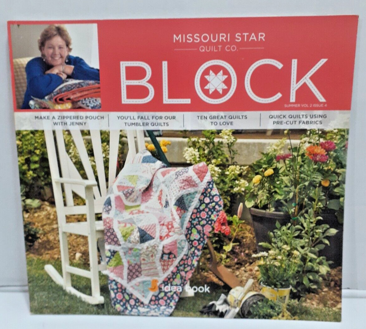 Lot of 3~ 2015 BLOCK Idea Books Missouri Star Quilt Co. Summer Issues 1 &2, Fall