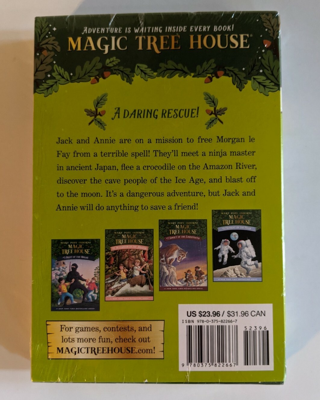 New Magic Tree House Volumes 5-8 Boxed Set By Mary Pope Osborne Sealed Adventure