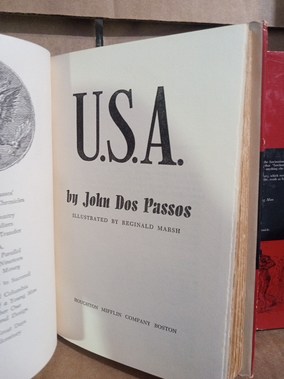 Vintage -USA by John Dos Passos – The 42nd Parallel & Nineteen Nineteen- HC
