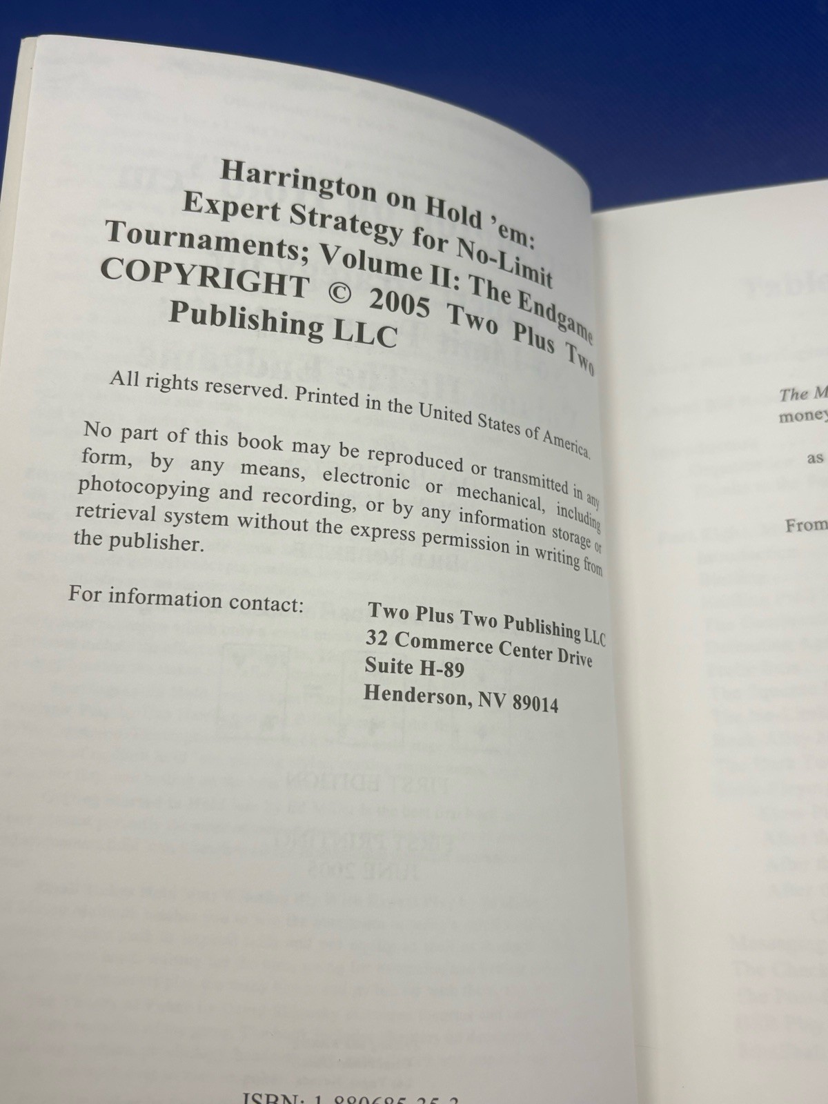 Harrington On Hold ‘Em Poker Volumes I & II, by Dan Harrington Paperback