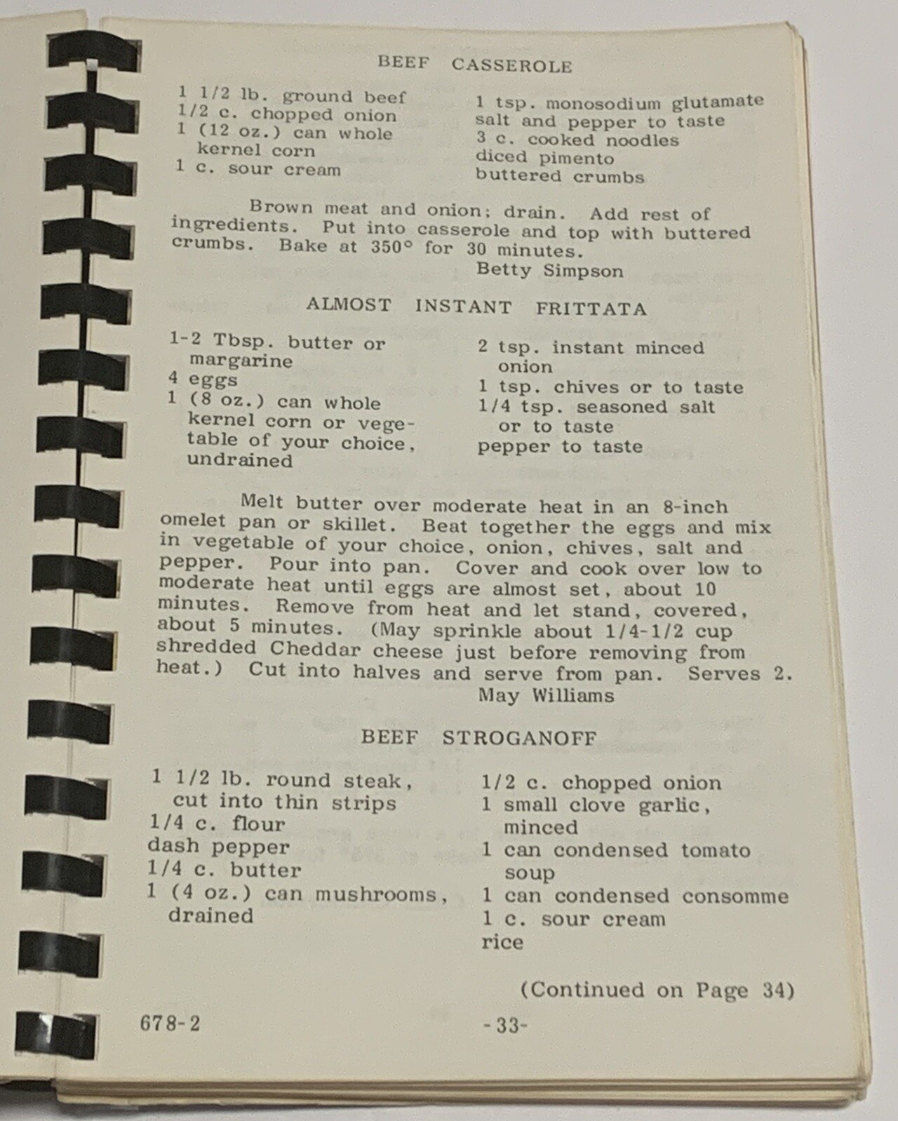 Vtg First United Methodist Church Cherished Recipes Cookbook Golden Colorado CO