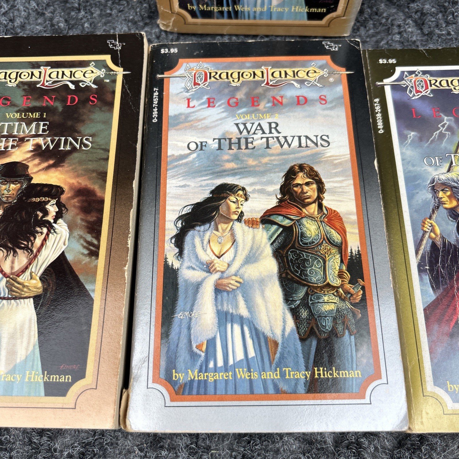 DragonLance Legends Trilogy Paperback Book Lot Volumes 1-3 TSR 1st prints