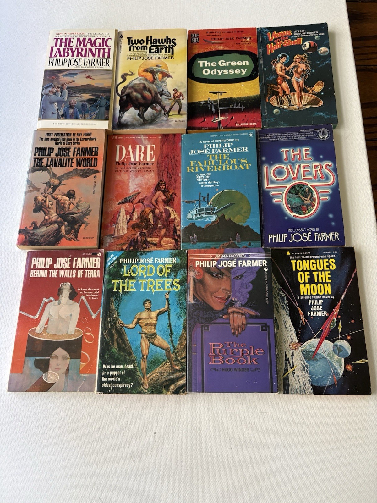 Philip Jose Farmer 10 novel paperback Lot