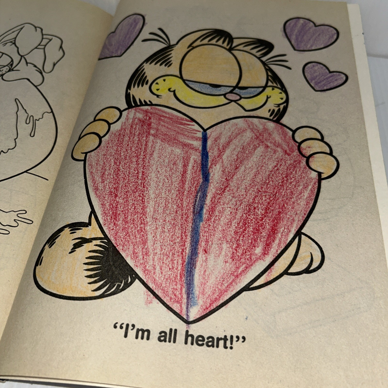 Garfield 1988 A Coloring Book Golden 31 Pages Vintage Used See Pics/80