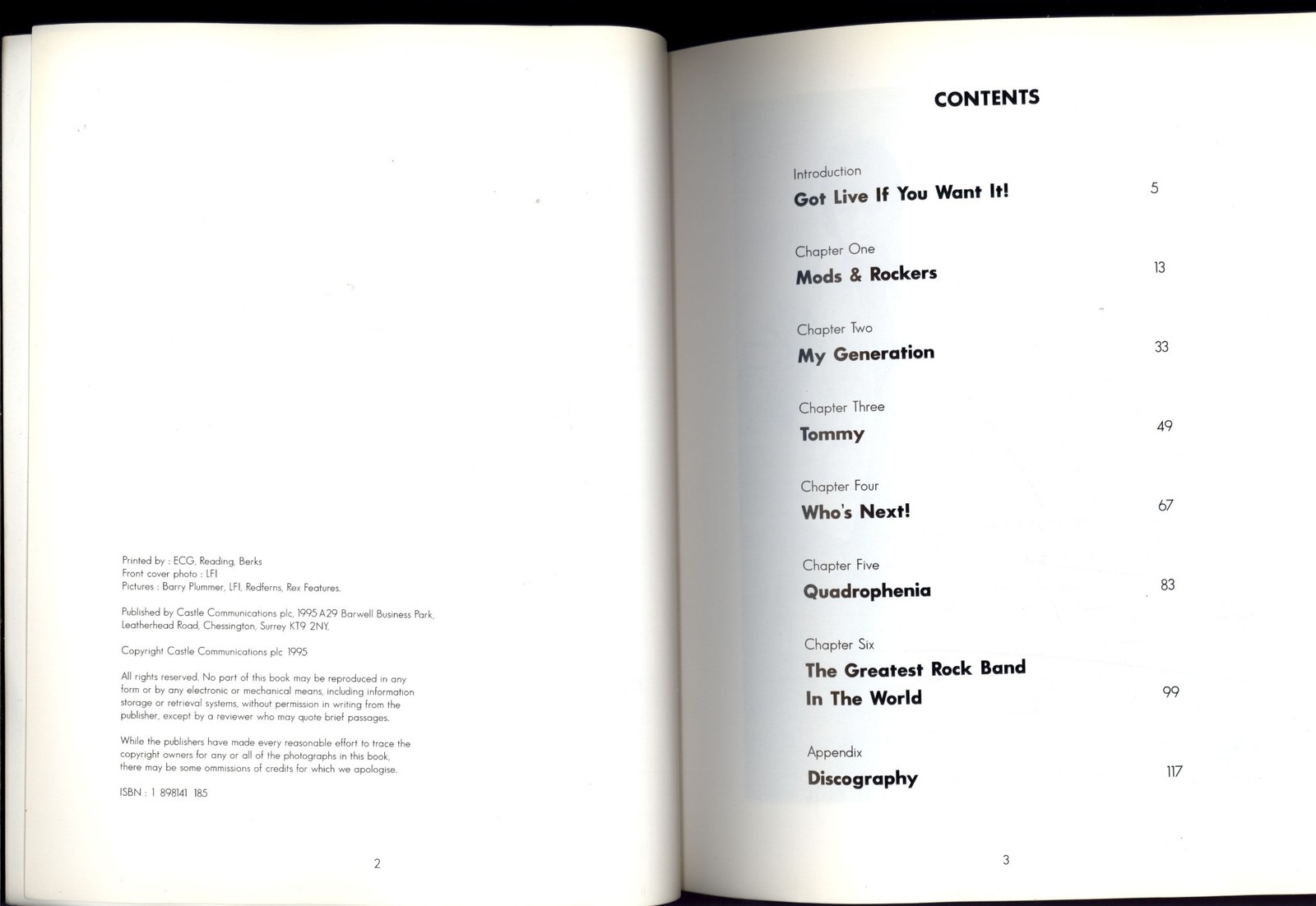 THE WHO Teenage Wasteland THE EARLY YEARS by Chris Welch * 1995 OVERSIZE SC