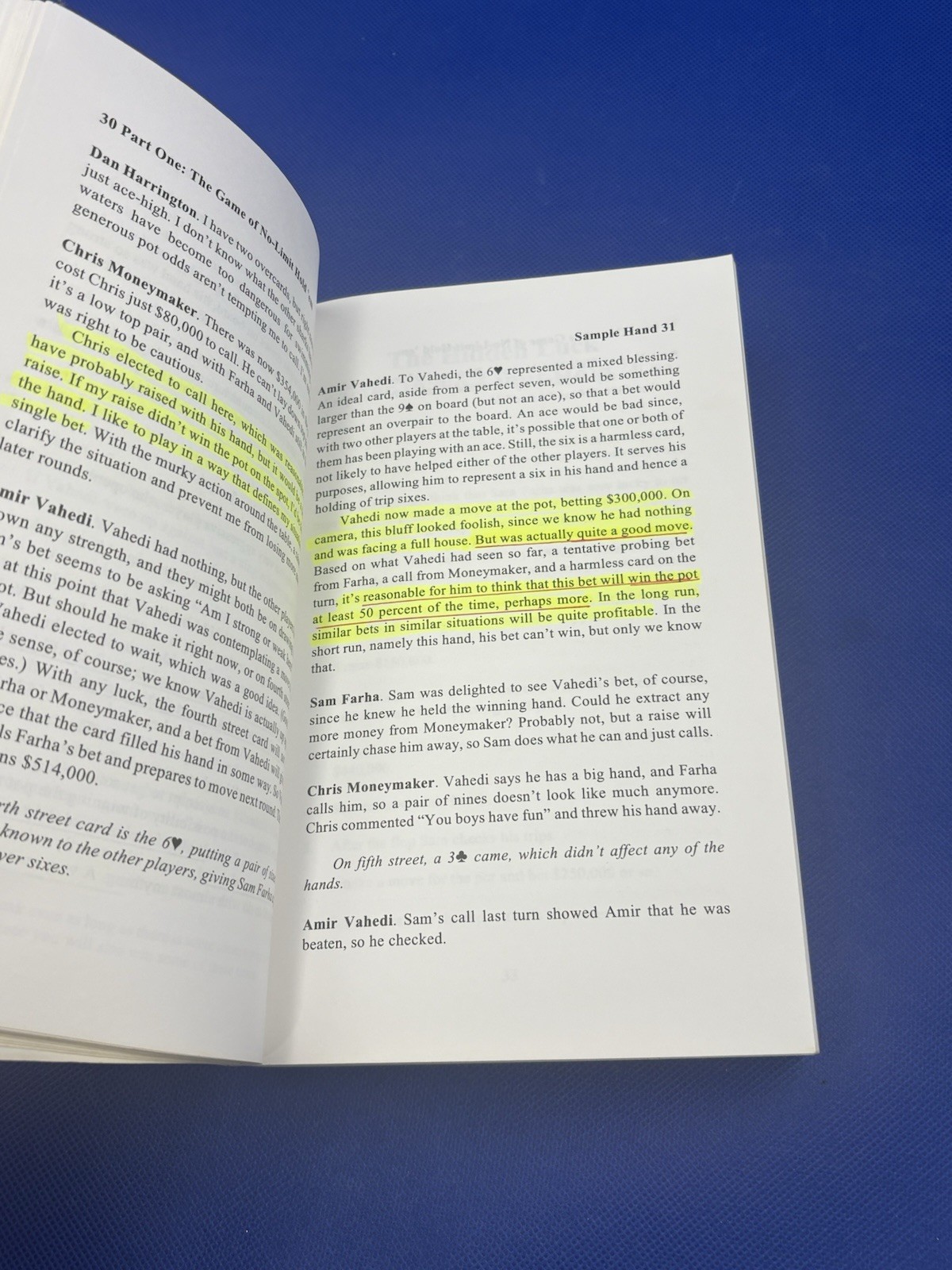 Harrington On Hold ‘Em Poker Volumes I & II, by Dan Harrington Paperback
