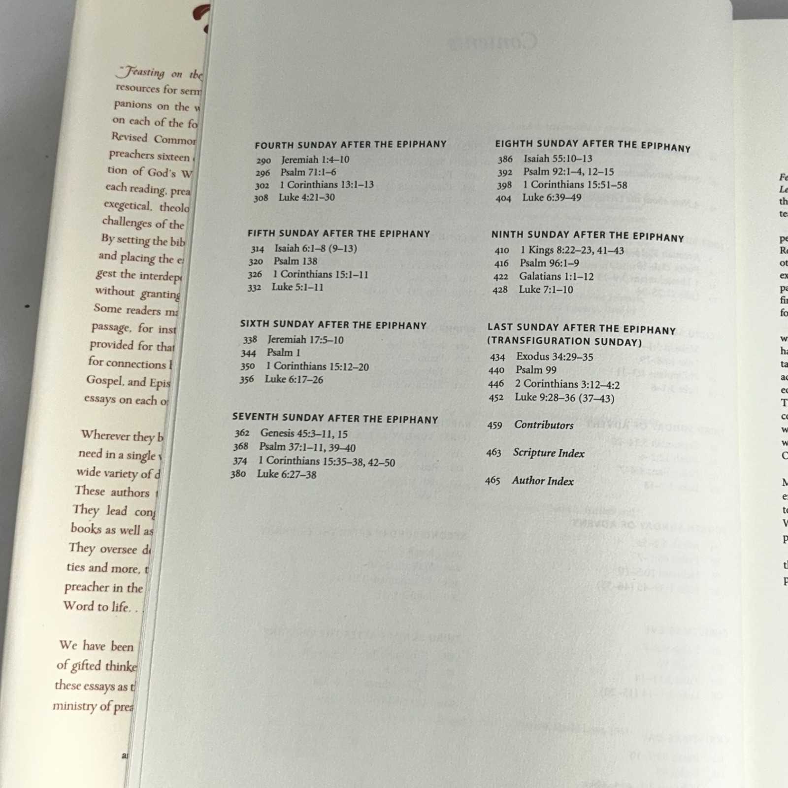 Feasting on the Word Year C Vol 1 Advent–Transfiguration Preaching Resource