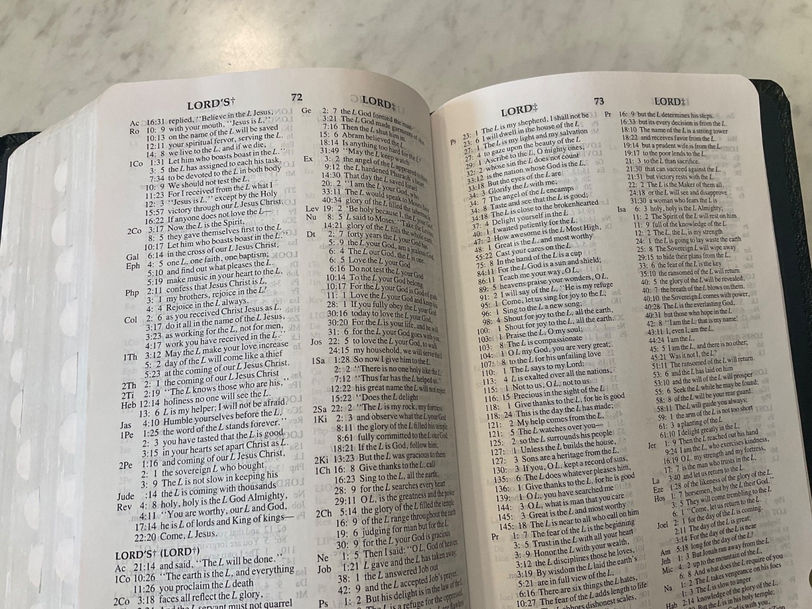 NIV Bible 1984 Large Print Reference Navy Bonded Leather Red Letter Text