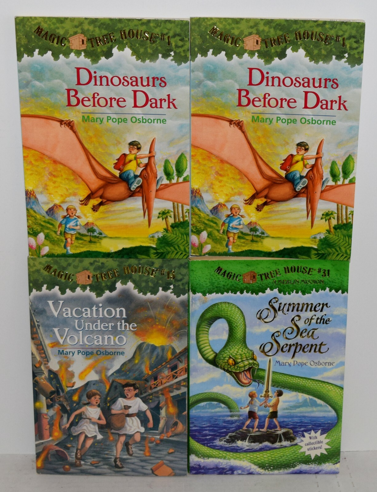 Lot of 4 Magic Tree House Paperbacks by Mary Pope Osborne Free Shipping !!!