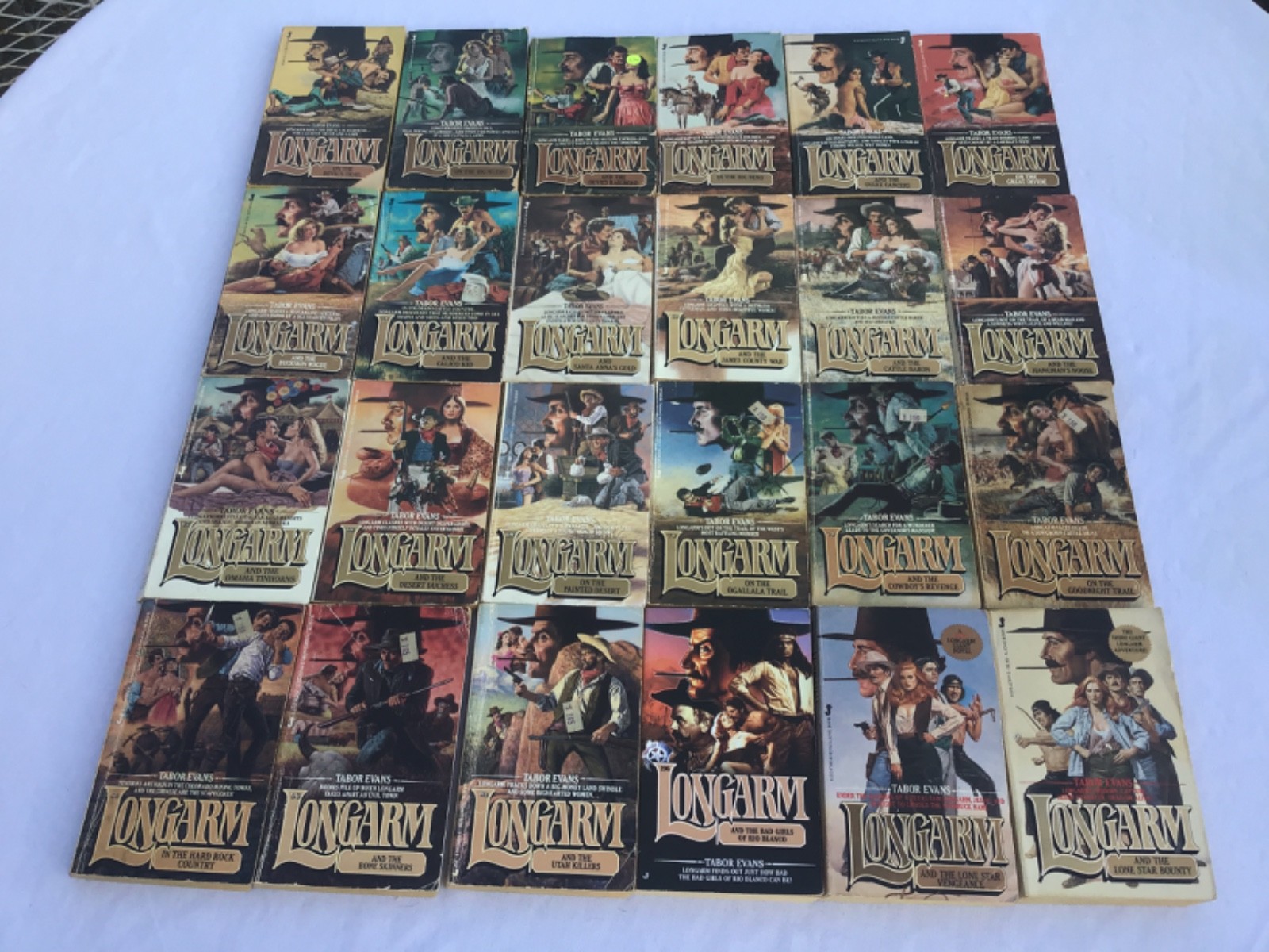 Longarm Series Paperbacks by Tabor Evans 1979-2003 Lot of 24 Vintage