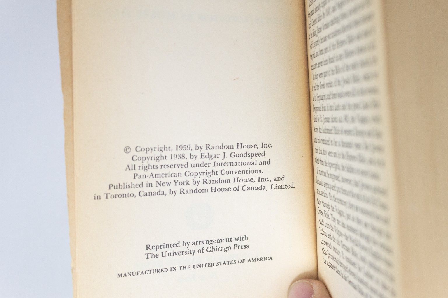 The Apocrypha Goodspeed 1959 Vintage Book Religious Texts Bible Apocryphal