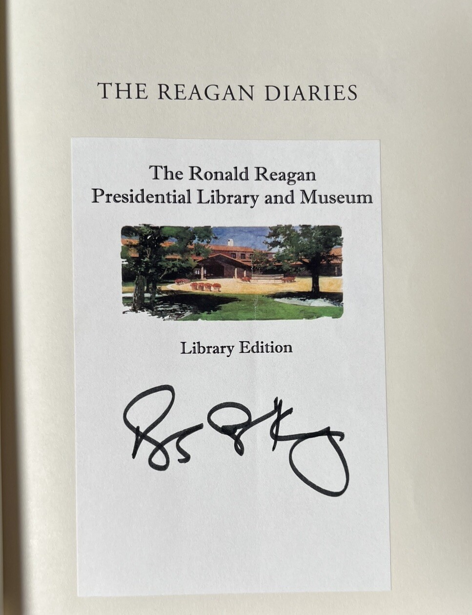 Signed Douglas Brinkley Reagan Diaries by Ronald Reagan 2007 Hardcover DJ