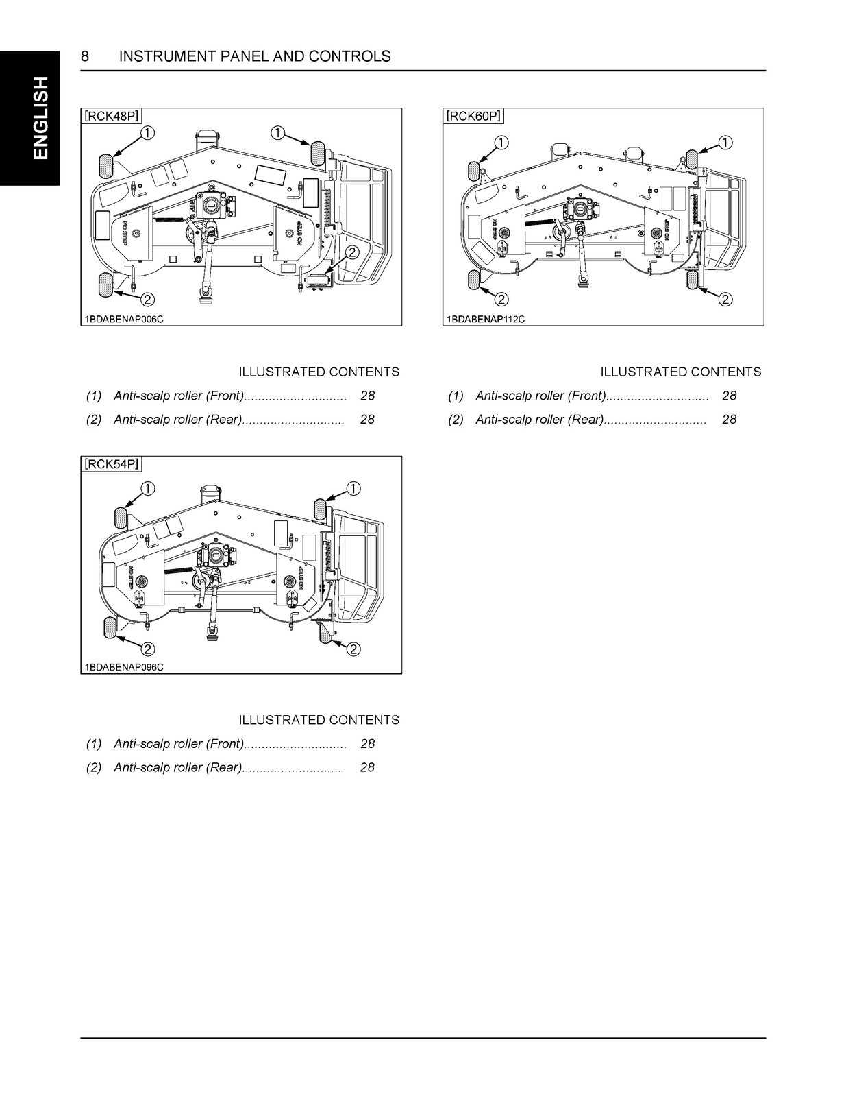 KUBOTA ZD1011 ZD1021 Zero Turn Operators Manual – WIRE BIND – TOUGH JACKET