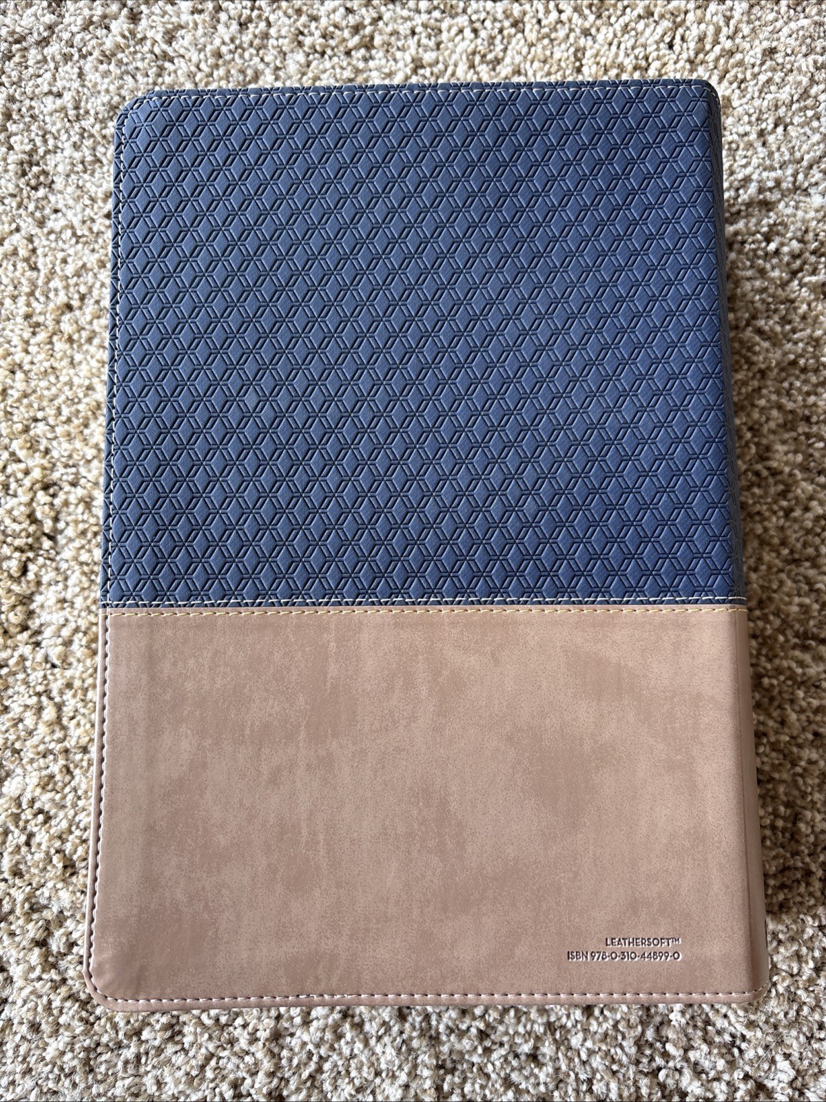NIV Study Bible Fully Revised Edition Leather Soft Zondervan Blue/Tan