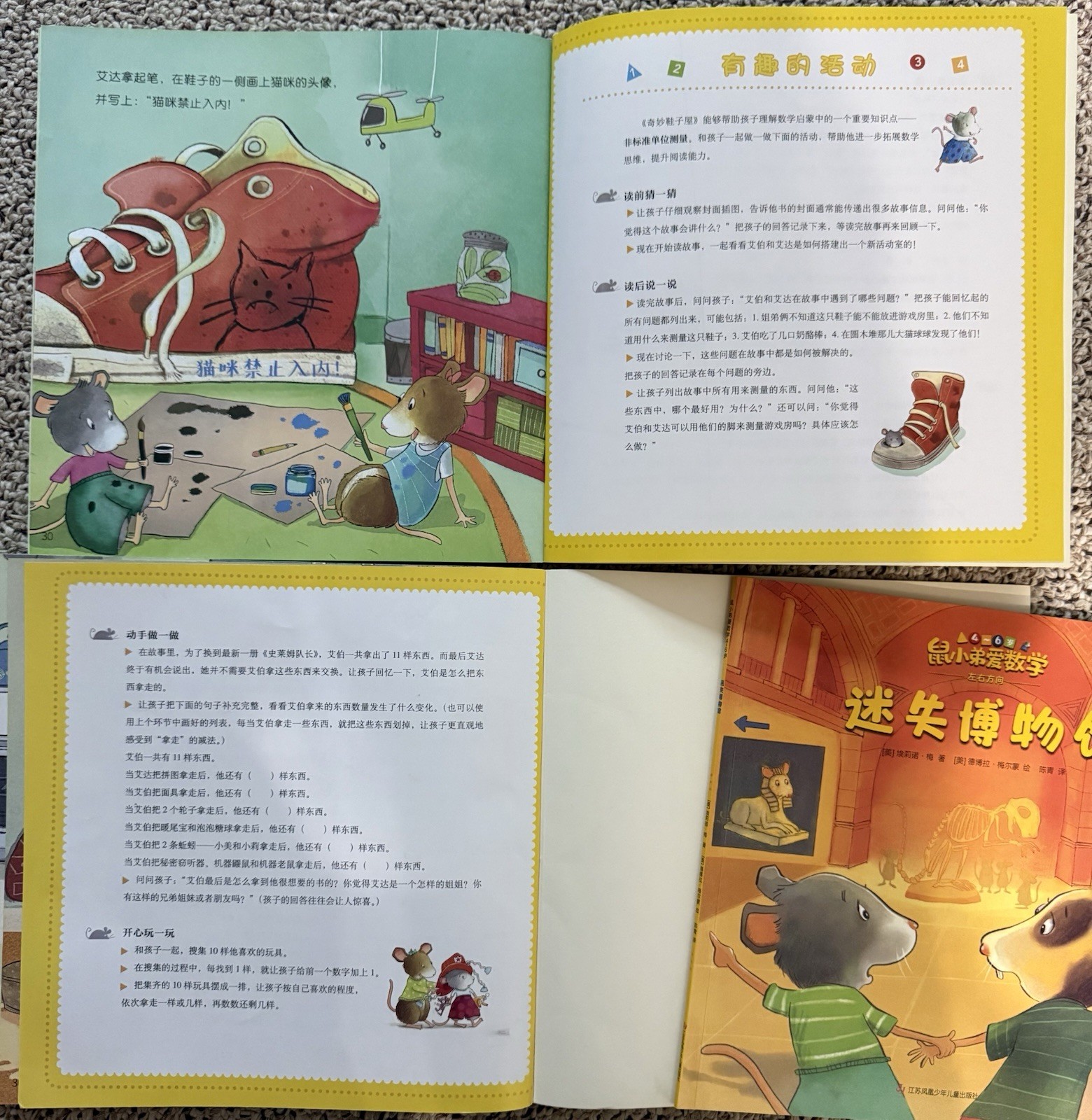 中文数学启蒙|桥梁《鼠小弟爱数学》Chinese Math Picture Books 10本整套 第2 套 4-6 岁|几乎全新