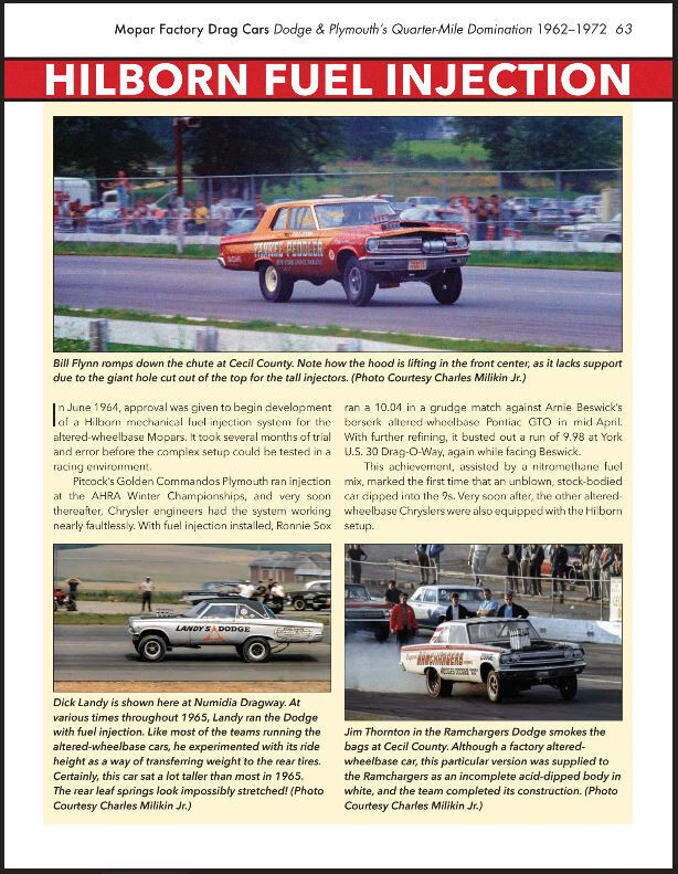 CT688 Mopar Factory Drag Cars Dodge Plymouth Quarter Mile Domination 1962-1972