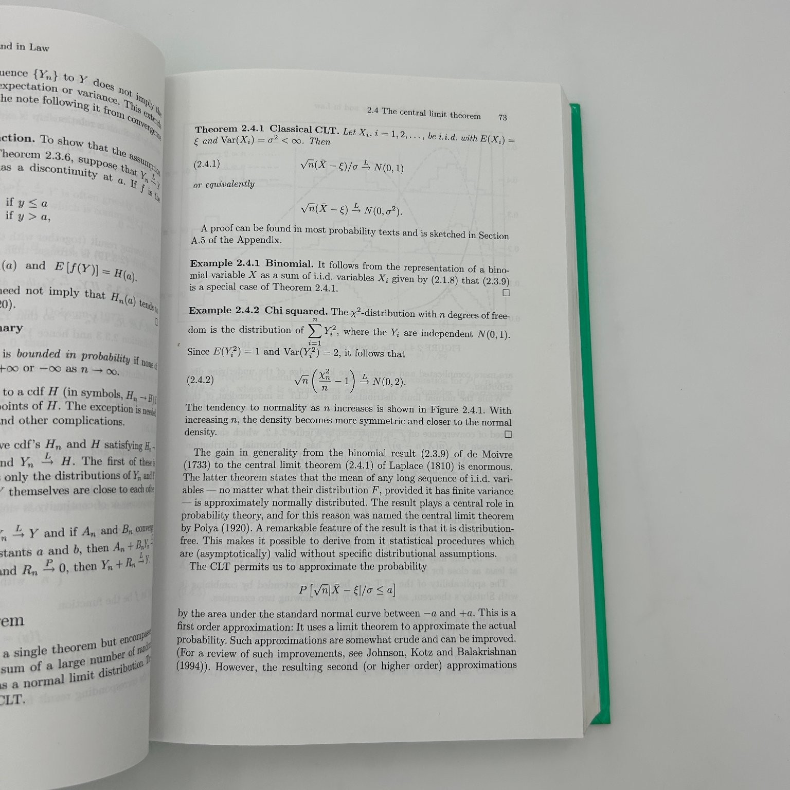 Elements of Large-Sample Theory Lehmann 1998 First Printing Statistics Springer