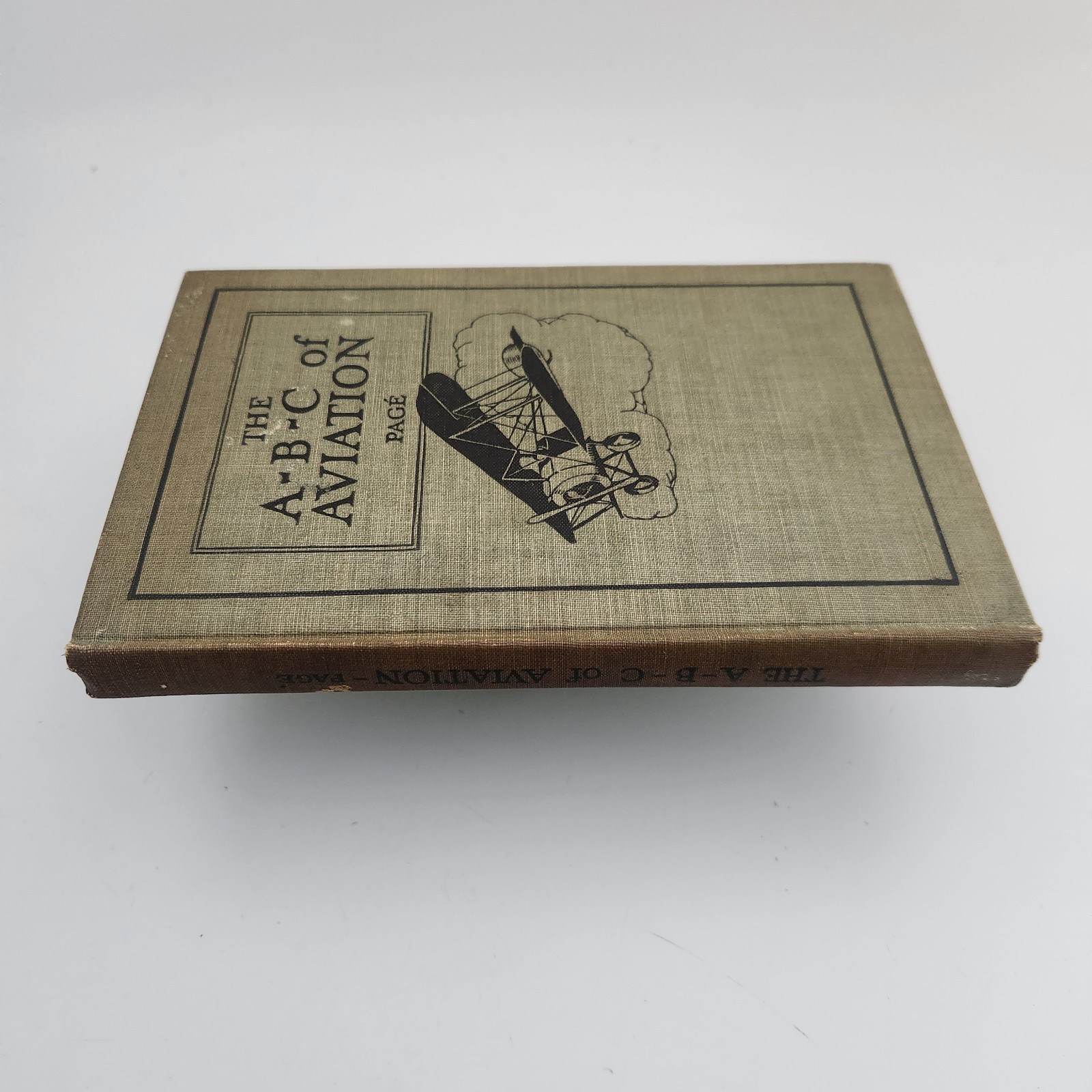 ABC of Aviation 1919 Antique Aircraft Flight Biplane Manual Page First Edition