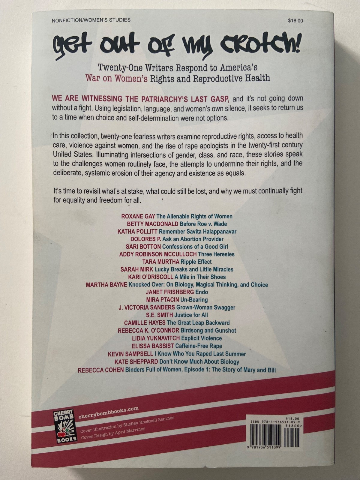 Get Out of My Crotch : 21 Writers Respond to America’s War on Women’s..VERY GOOD