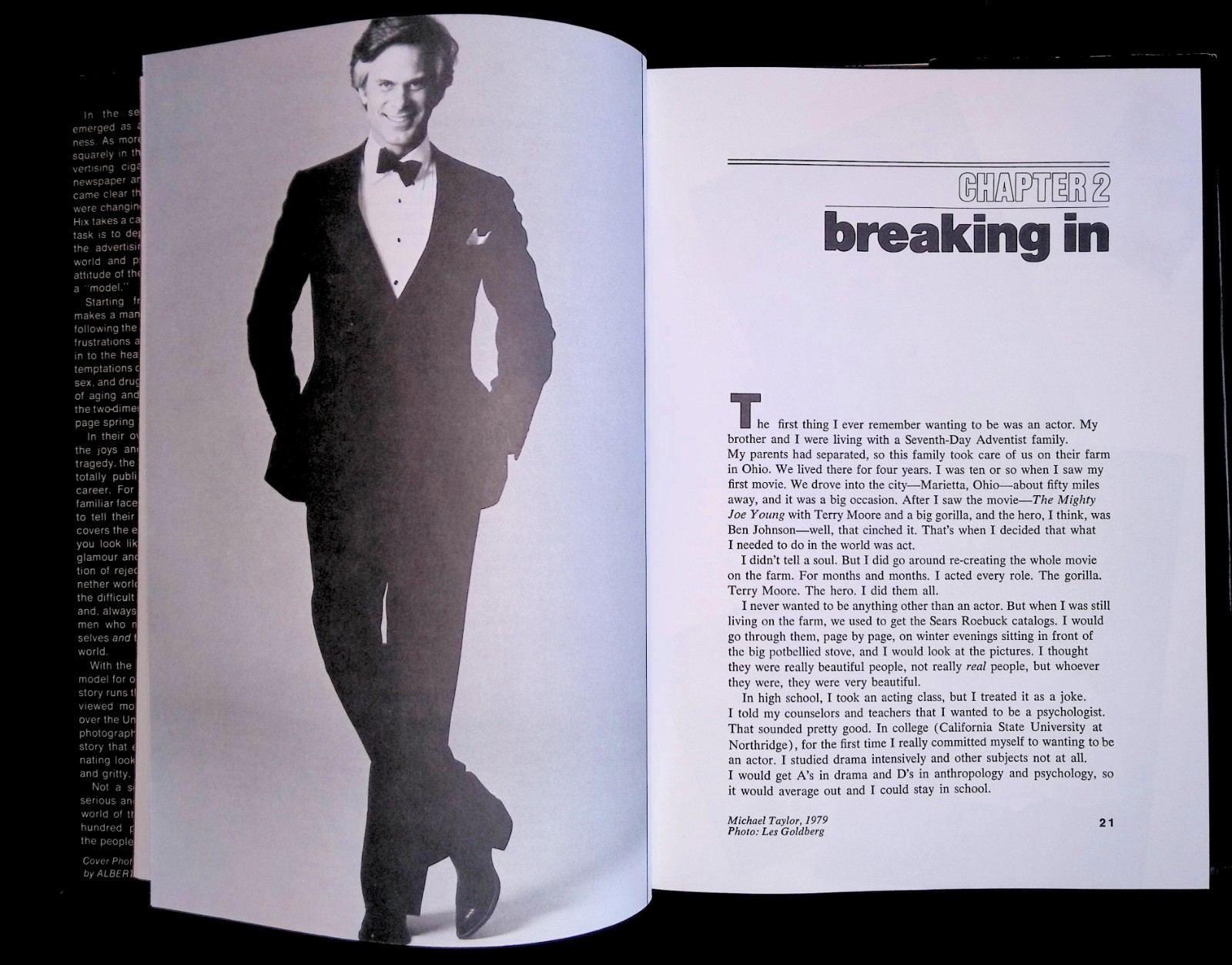 Male Model : The World Behind the Camera by Charles Hix & Michael Taylor 1979