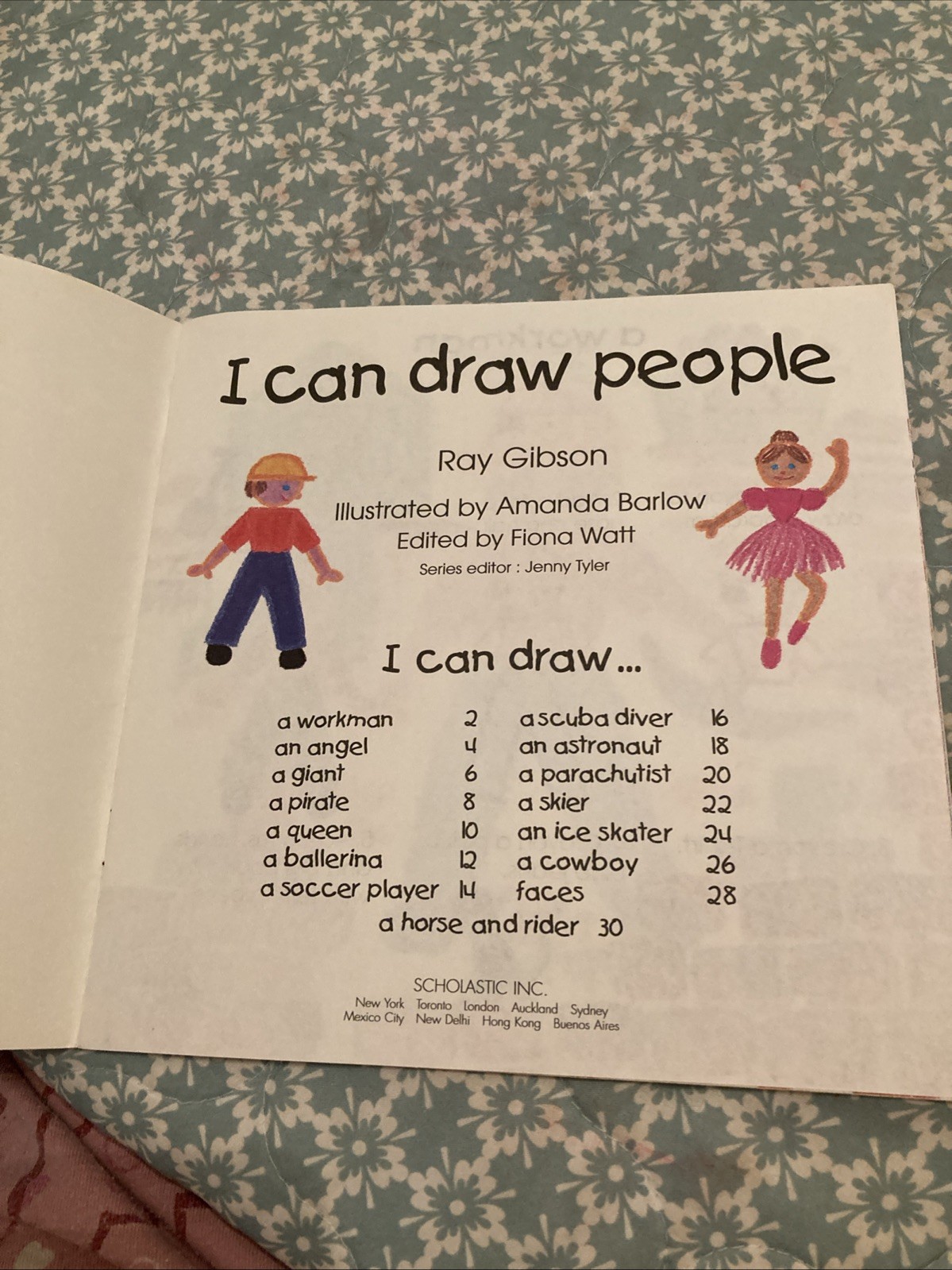 Usborne Playtime: I Can Draw People – 9780439316408, paperback, Ray Gibson