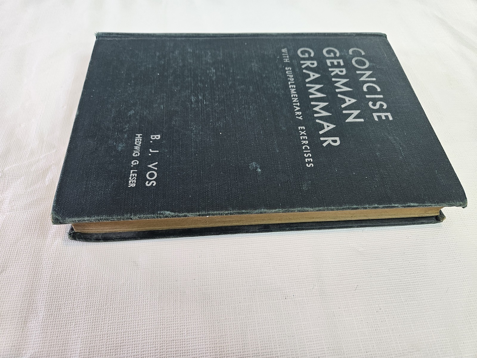 Concise German Grammar With Supplemenary Exercises BJ Voss 1944 Textbook HC