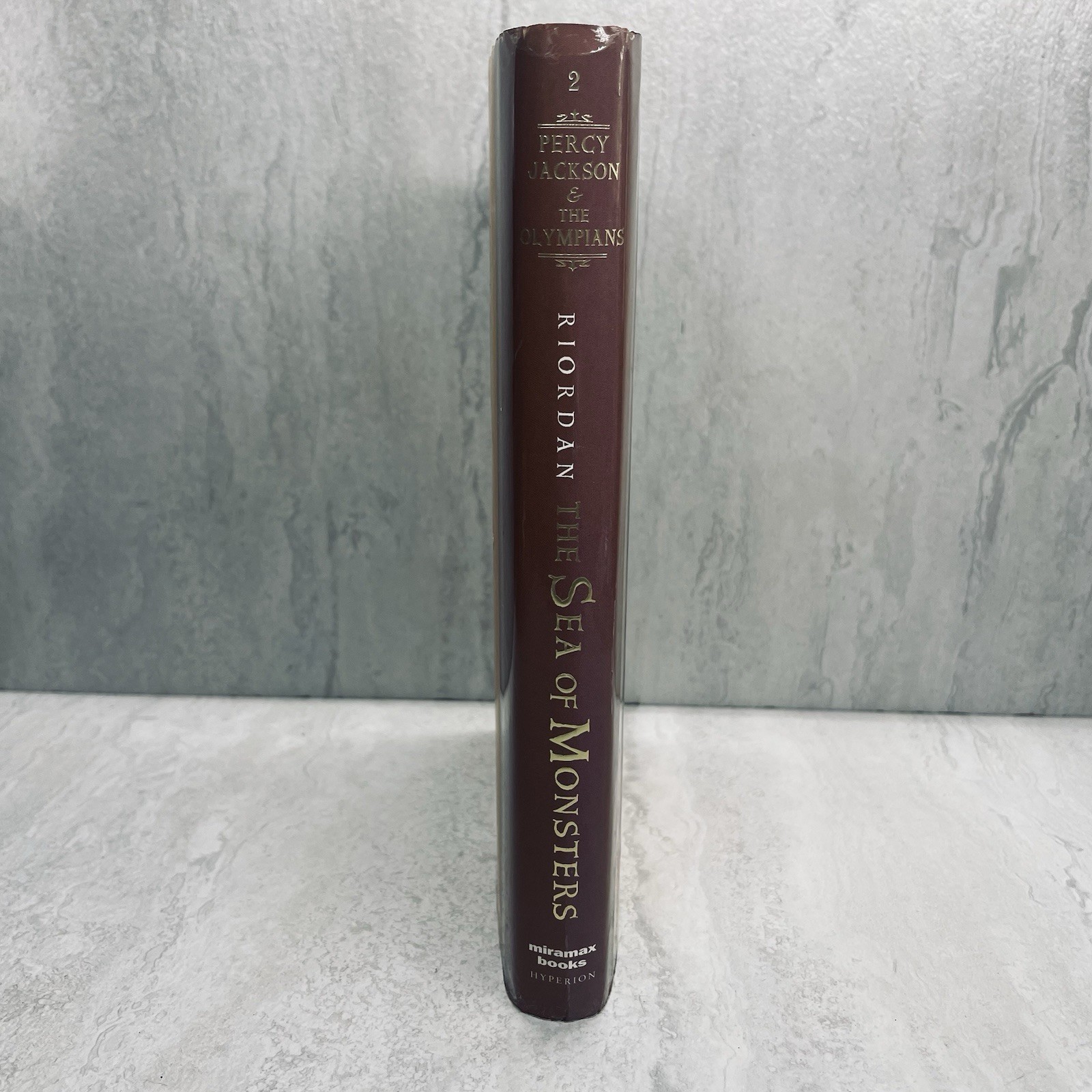 The Sea of Monsters Rick Riordan 1st Edition 4th Print Hardcover Percy Jackson