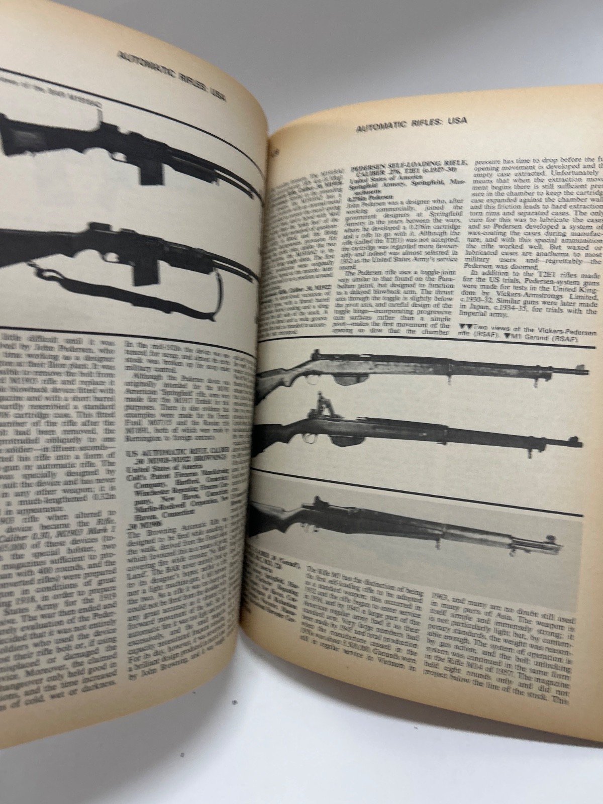 Vintage Firearms paperback book”Military Small Arms of 20th Century” 1973
