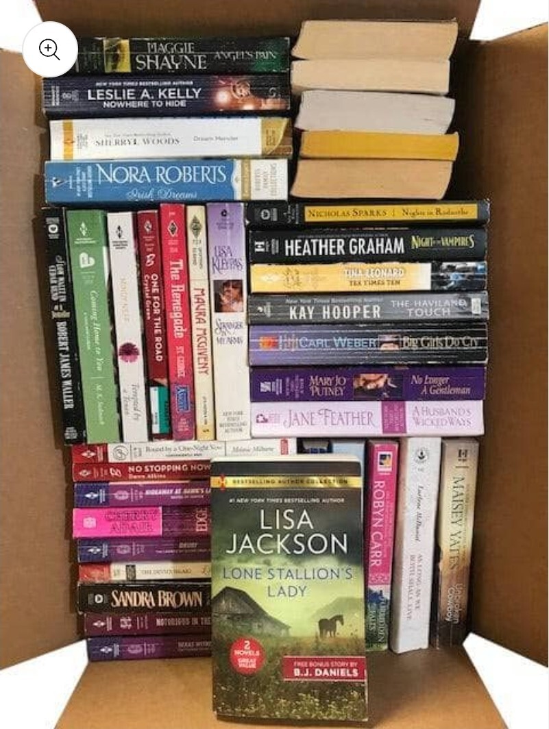 Unsorted Books 70 LBS~Pounds Lot New/ Used ,Hardcover/(DJ)/Paperback/Box 50~80