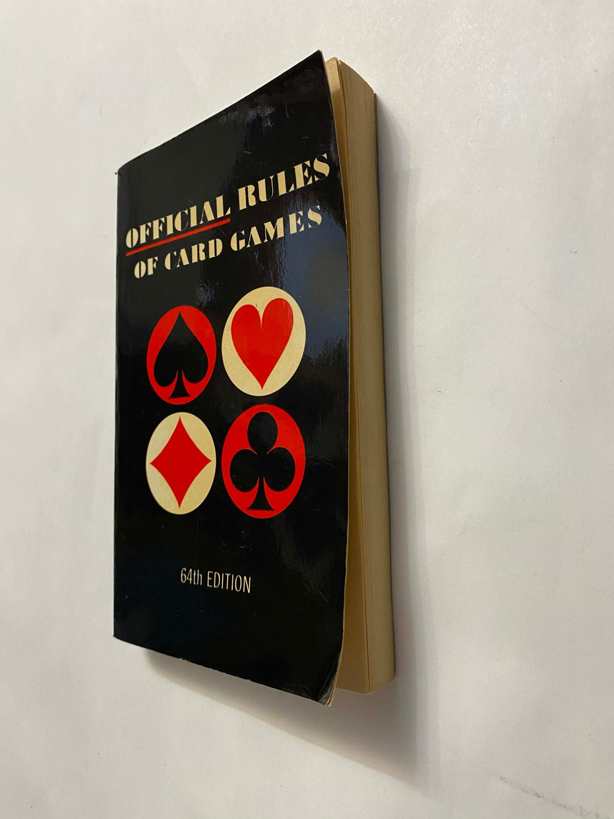 1981 Official Rules Of Card Games 64th Edition Paperback Poker Bridge Acceptable
