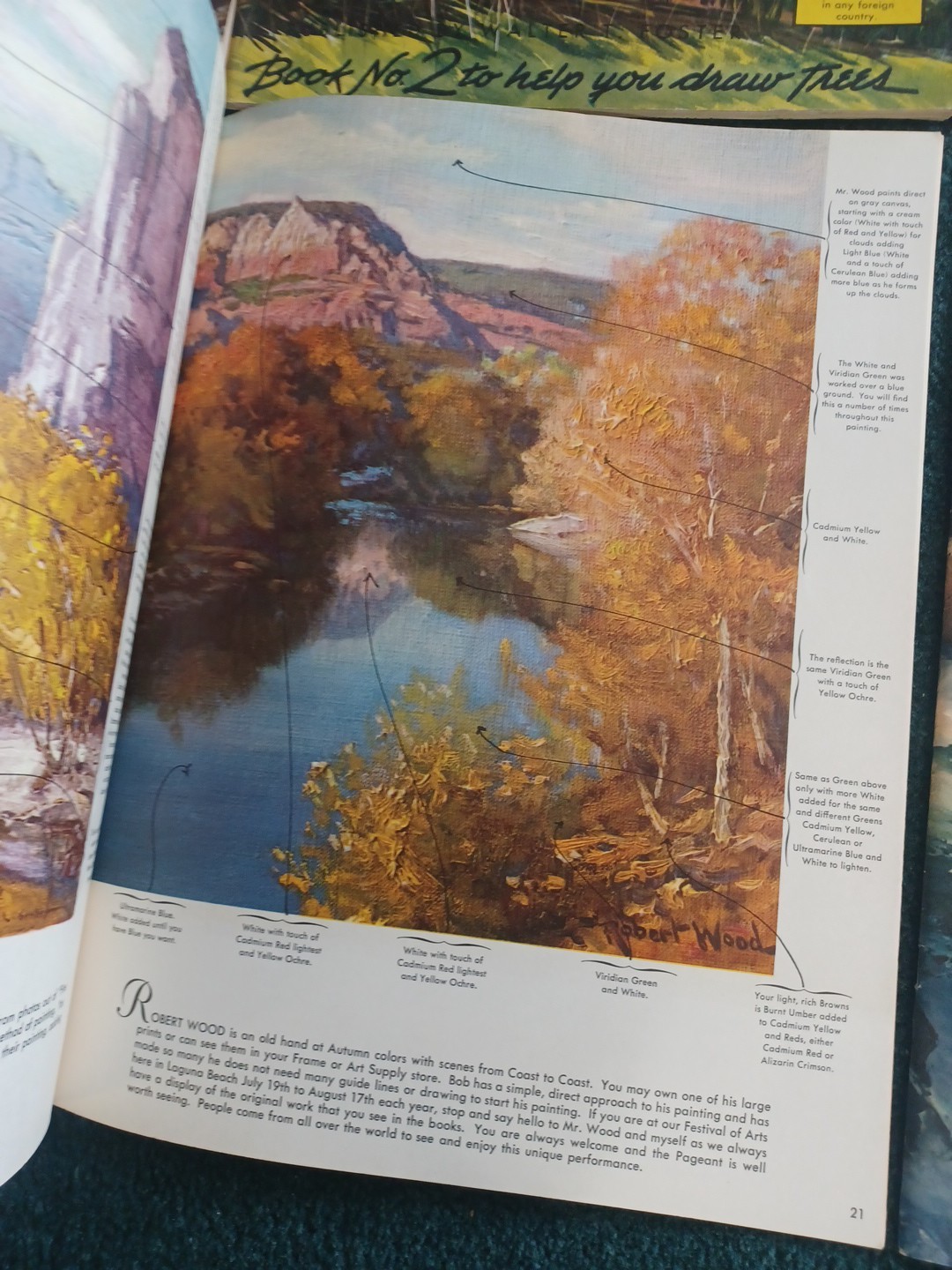 Lot of 10 Vintage WALTER T FOSTER Publication Trees Colors Abstract Landscapes