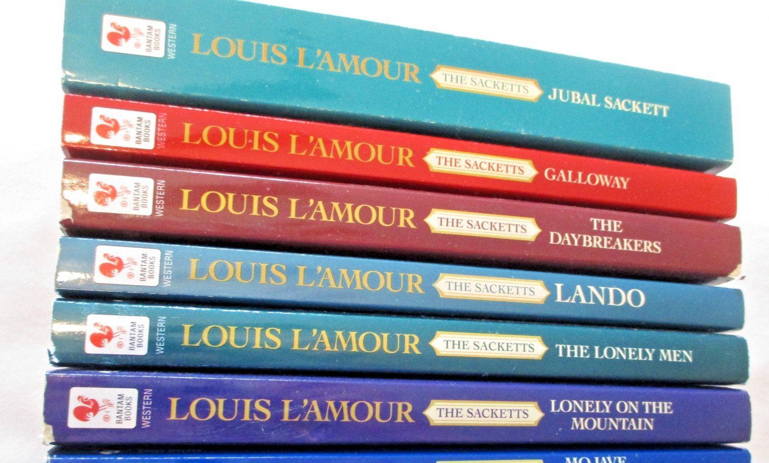 LOUIS L’AMOUR 17 Book Set SACKETTS Series Vintage WESTERN Fiction BRAND LAND +