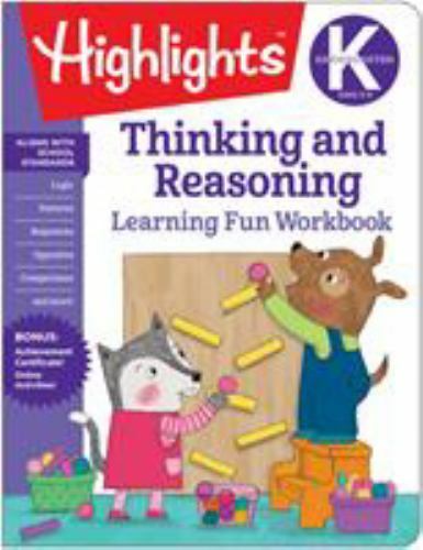NEW! Highlights Kindergarten “Thinking & Reasoning Workbook” Learning Fun
