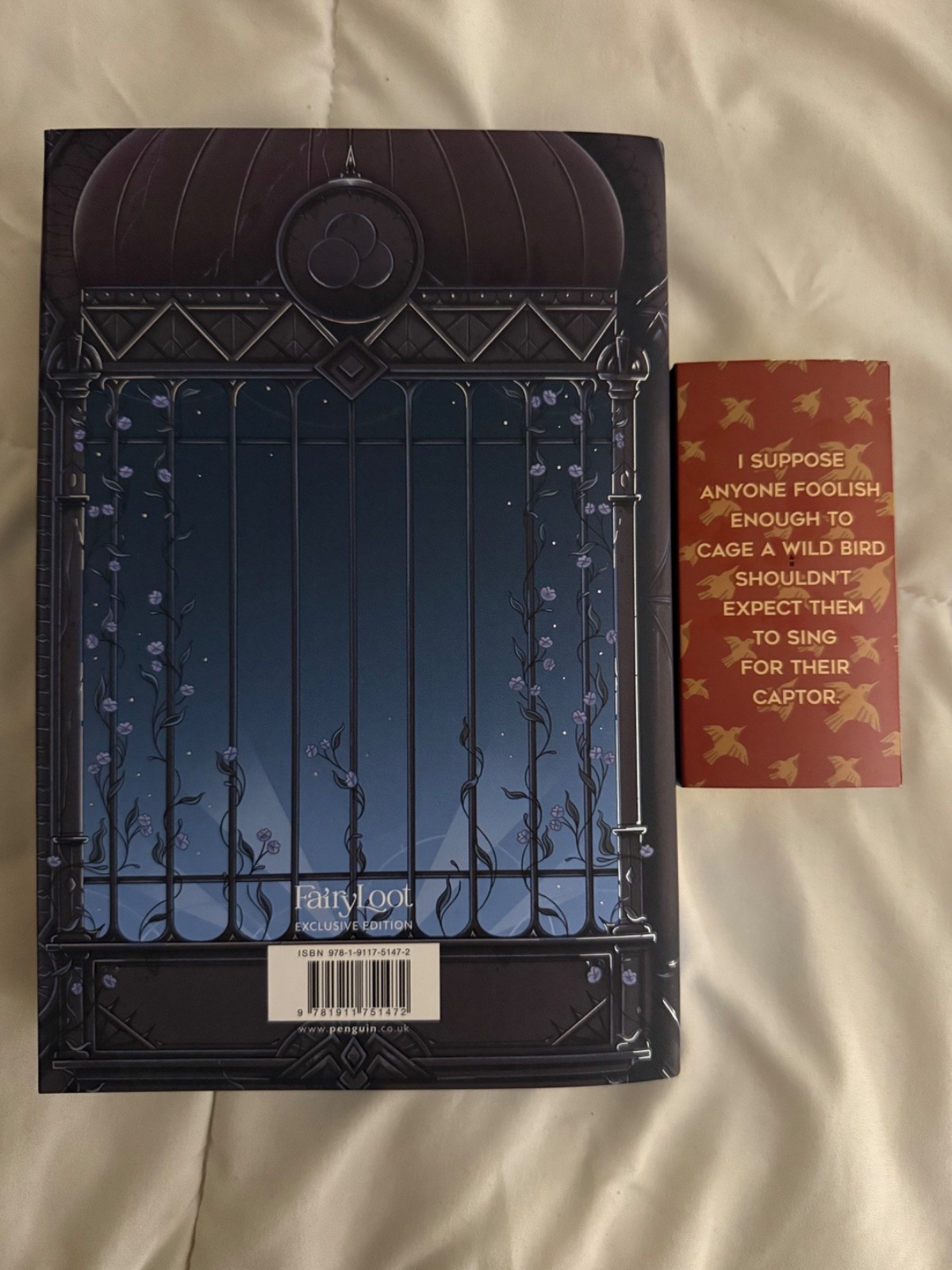 FAIRYLOOT To Cage a Wild Bird by Brooke Fast Signed + Owlcrate Wax Seal Merch