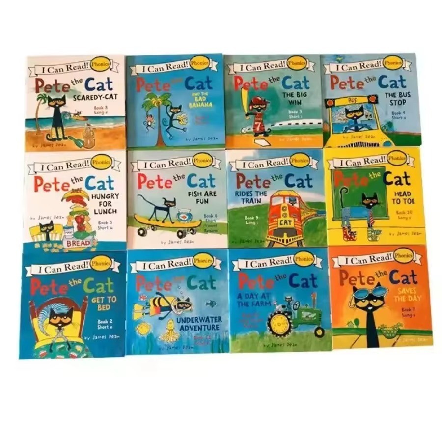 Pete the Cat I Can Read Phonics Kids Decodable Books Lot 12