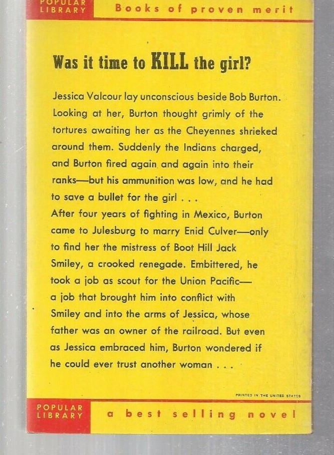 End of Track 342 Popular Library 1951 1st Ward Weaver Gold Boom Town Girls Rozen