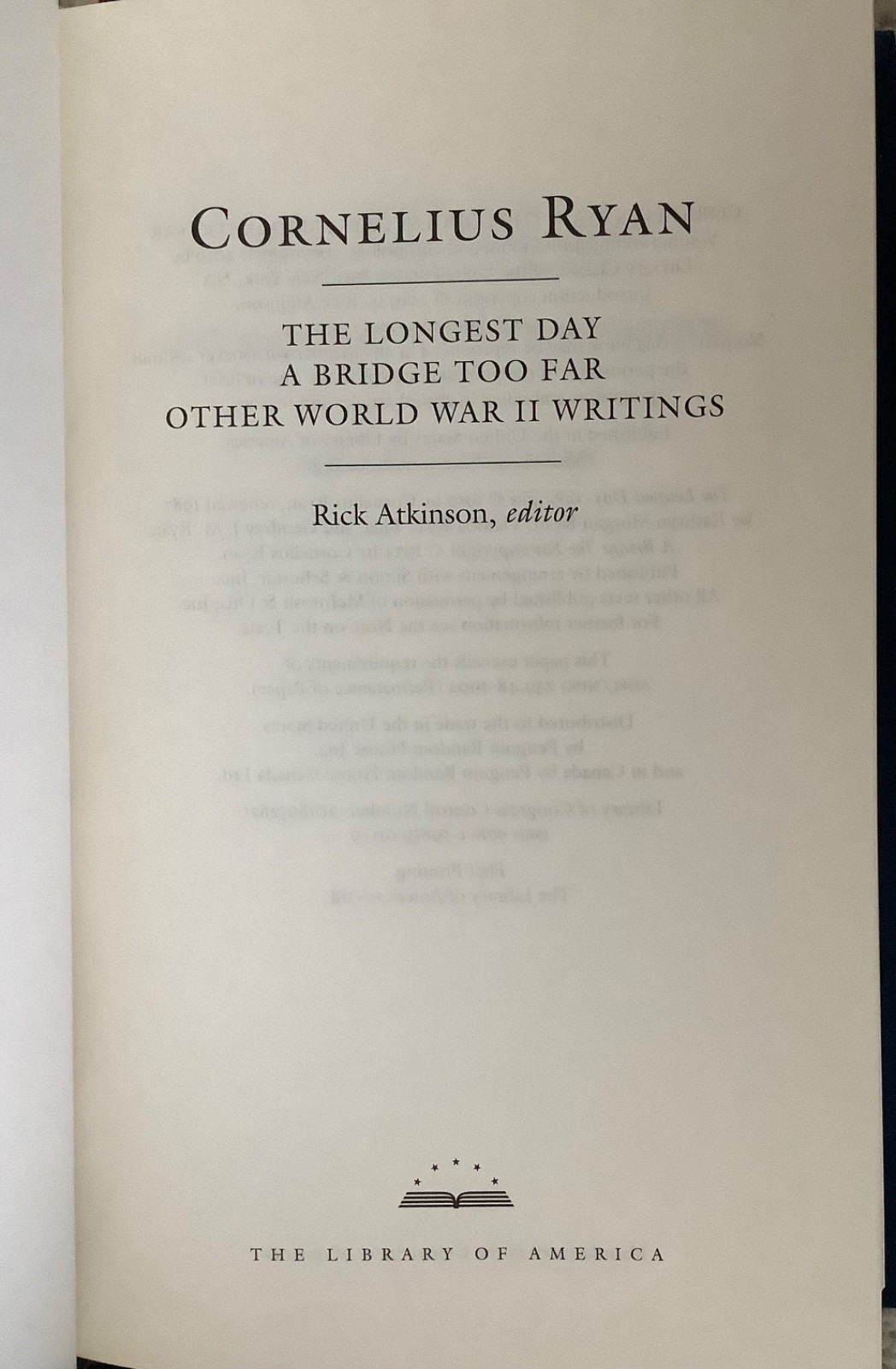 Cornelius Ryan: the Longest Day/A Bridge Too Far, LOA, Hardcover w/Slipcase