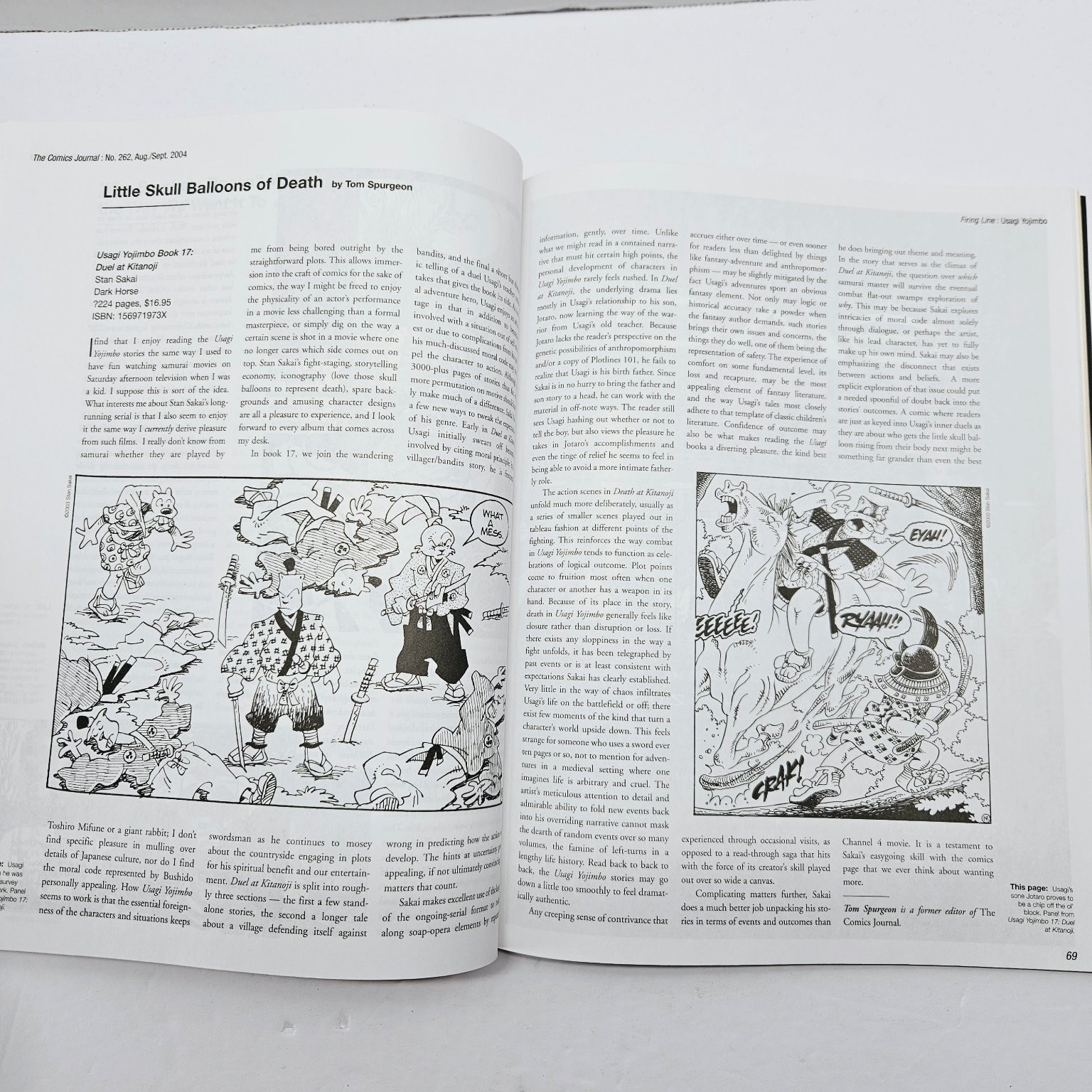 The Comics Journal Issue 262 Aug/Sept 2004 Alex Toth Focus Fantagraphics