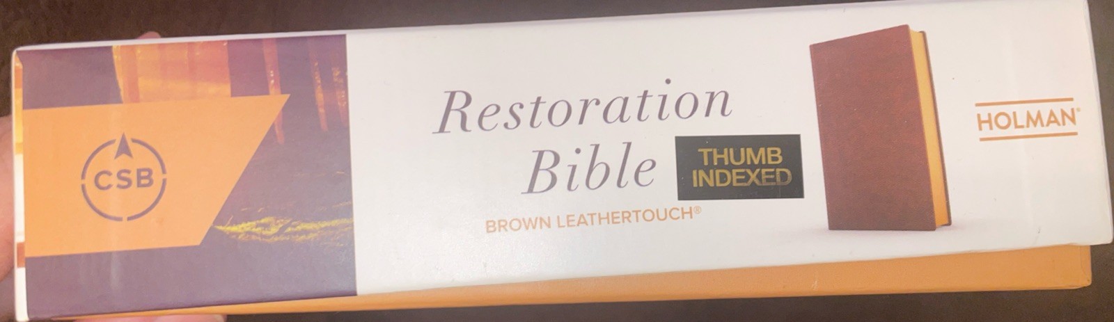 CSB Restoration Bible, Brown Leather-touch: Thumb-indexed