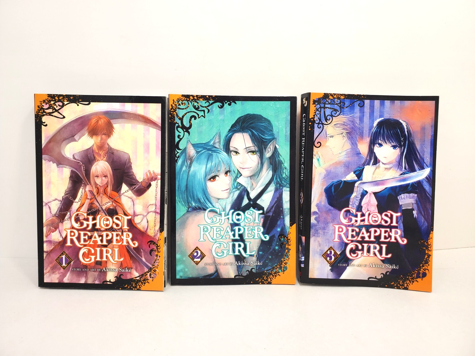 Shonen Jump Ghost Reaper Girl Vol. 1 2 3 1-3 Manga by Akissa Saike Viz Media